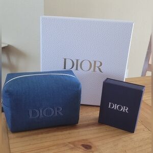 Christian Dior Denim Pouch & Lipstick Duo